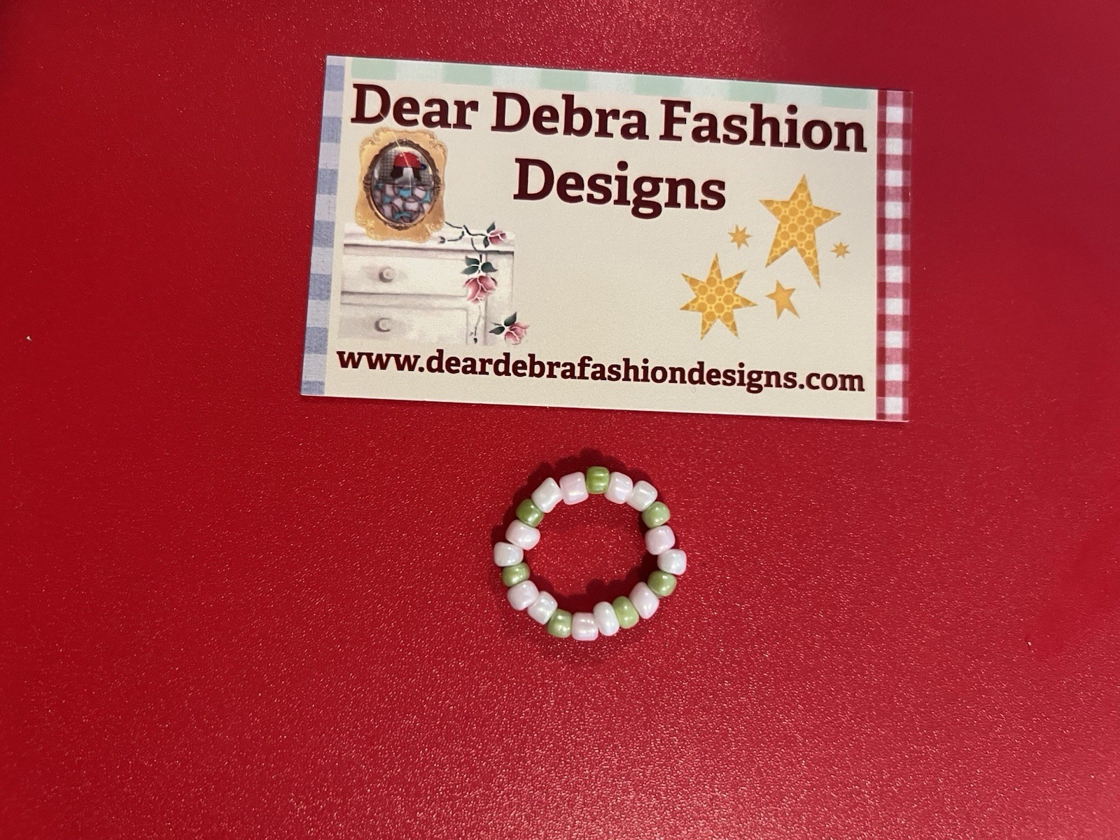 Beaded Ring One Size Fits All