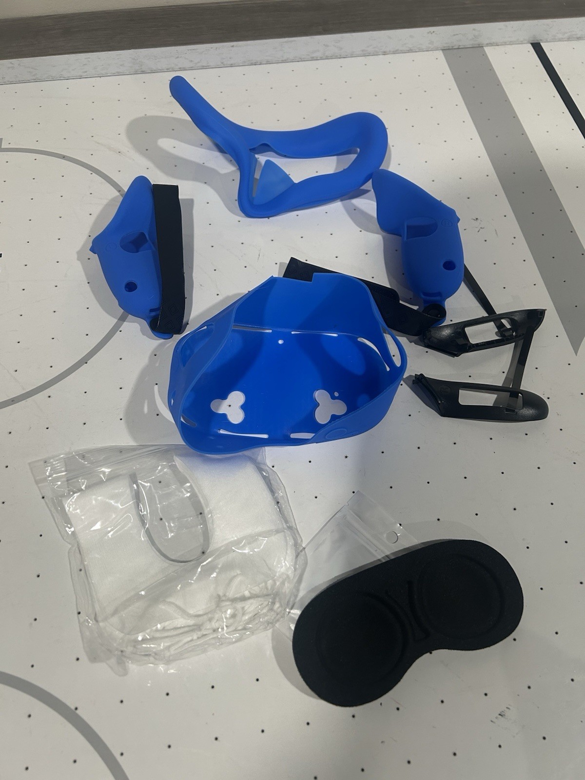 Silicone Cover Set Compatible with Oculus Quest 3s Blue MLemonVR