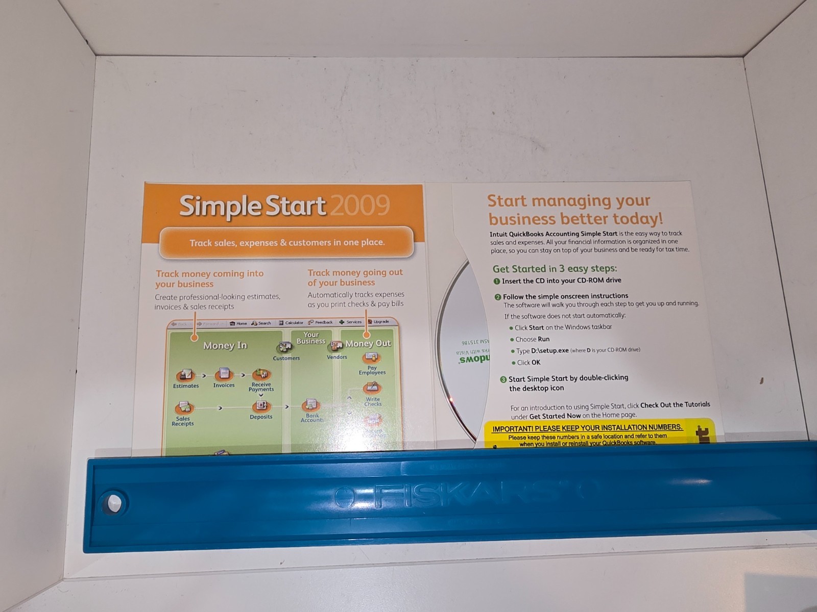 QuickBooks - Simple start 2009 with software Key