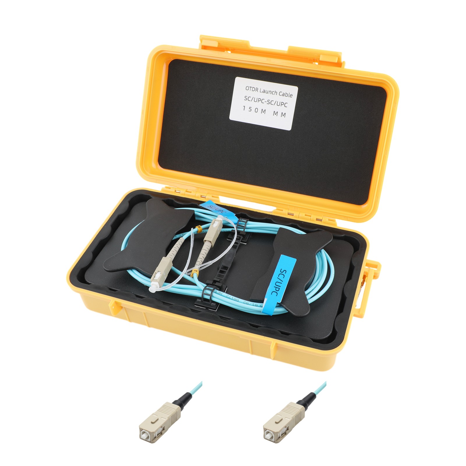 Fiber Optic OTDR Launch Cable Boxs Multimode (OM3) UPC Multi Connectors