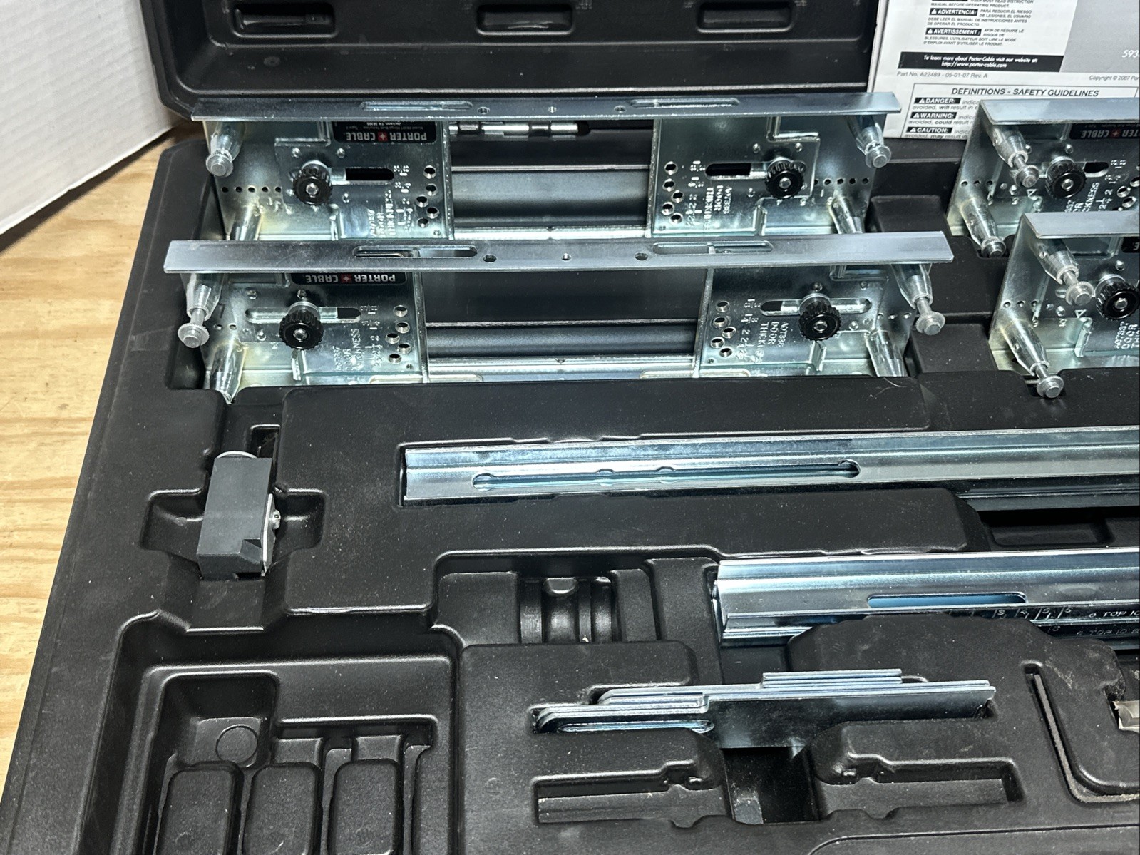 PORTER CABLE 59381 HINGE BUTT TEMPLATE KIT Incomplete Missing Lock nut & Guide