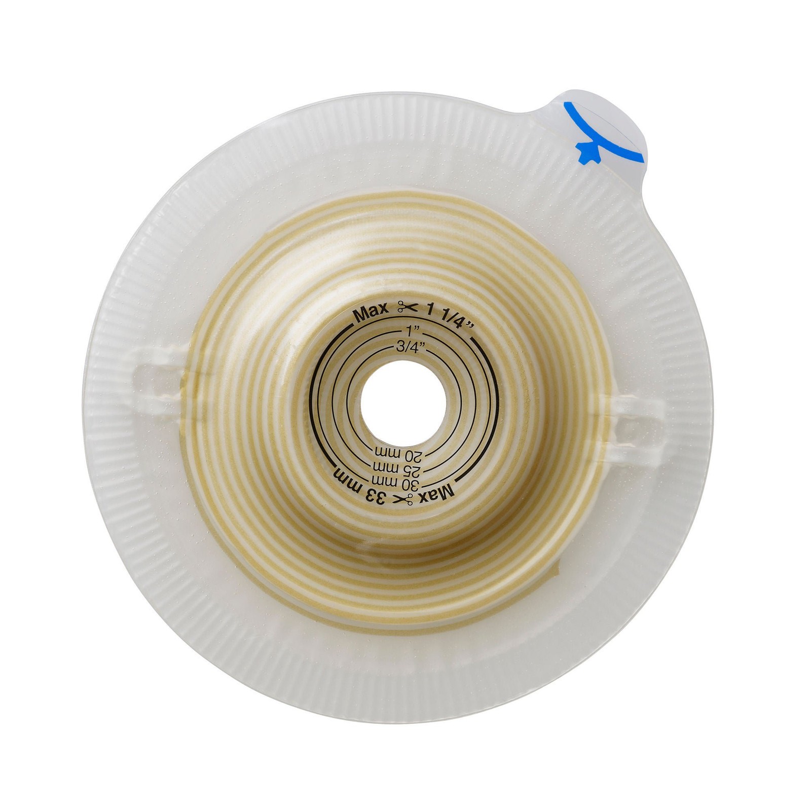 Assura Trim to Fit Ostomy Barrier Spiral Adhesive 50 mm Flange 5 per Box 14246