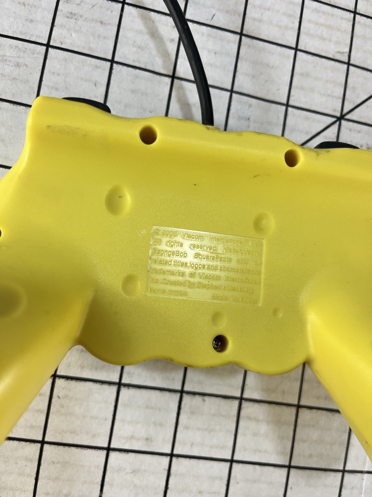 Vintage SpongeBob SquarePants PS2 Controller Sony PlayStation 2 Nickelodeon 2003