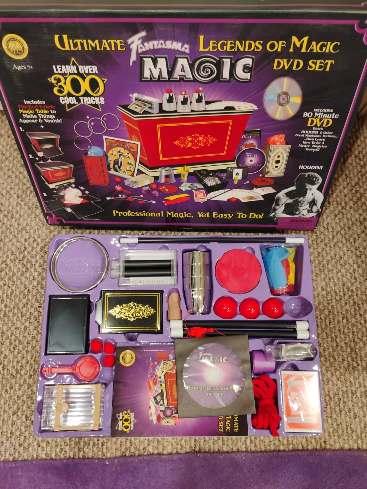 Fantasma Masters of Magic Set Starter Magic Kit 300+ Tricks Almost Complete