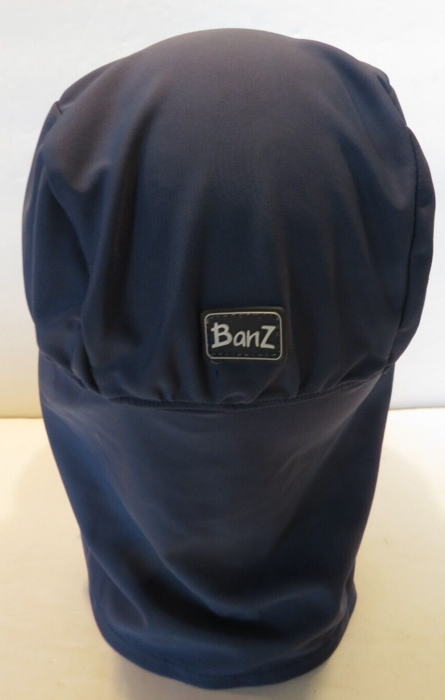 BanZ Hat Cap Sun Block Protection Maximum UV UPF50+ Size L Blue Stretch Turtle