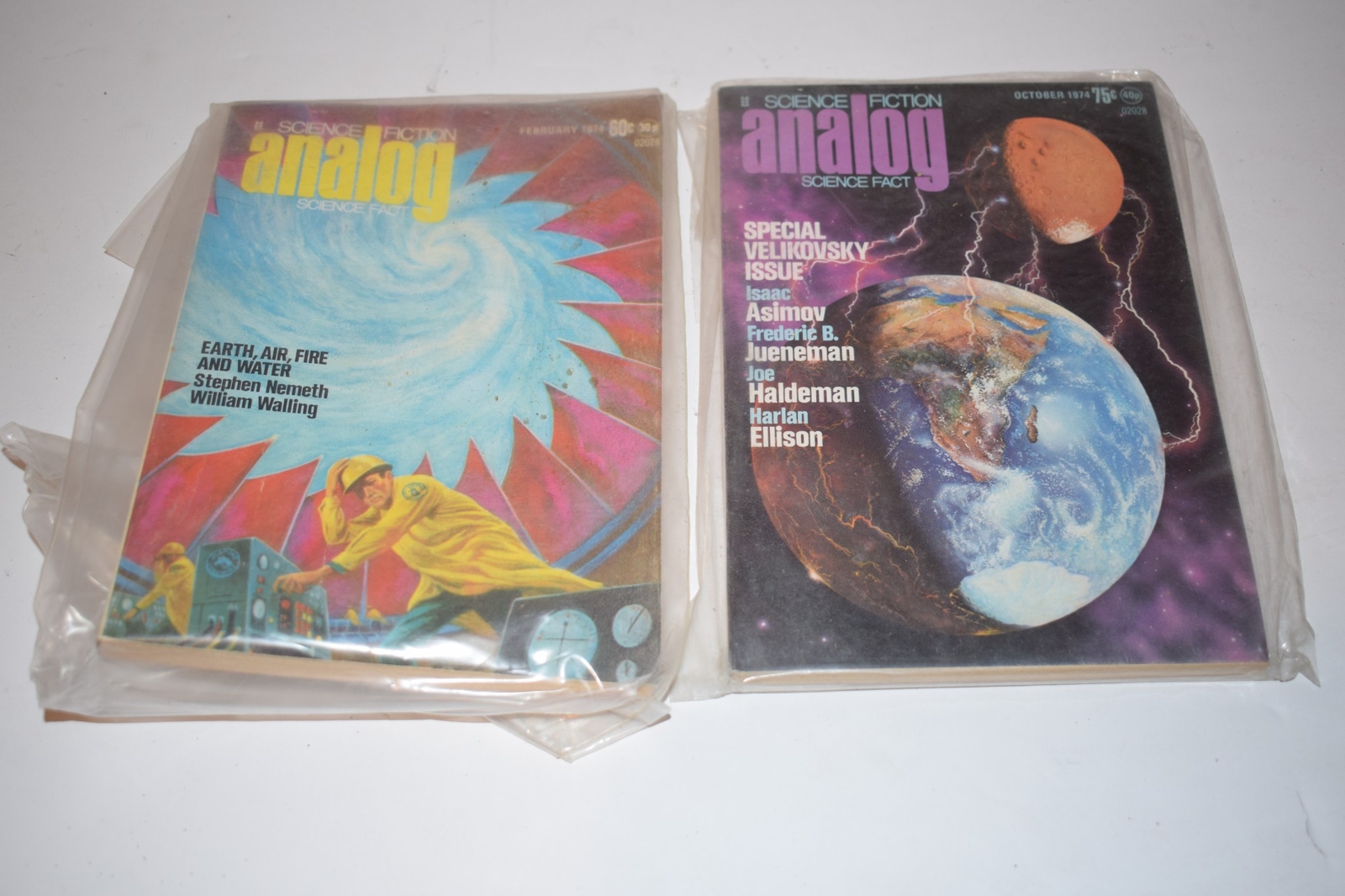 SCIENCE FICTION ANALOG SEPT AND FEBRUARY 1974 LOT OF 2 BOOKS (LGO3)