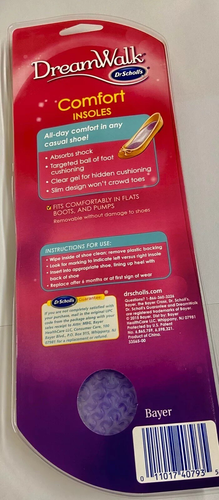 Dr. SCHOLL’s Dreamwalk Comfort Insoles Size 6-10