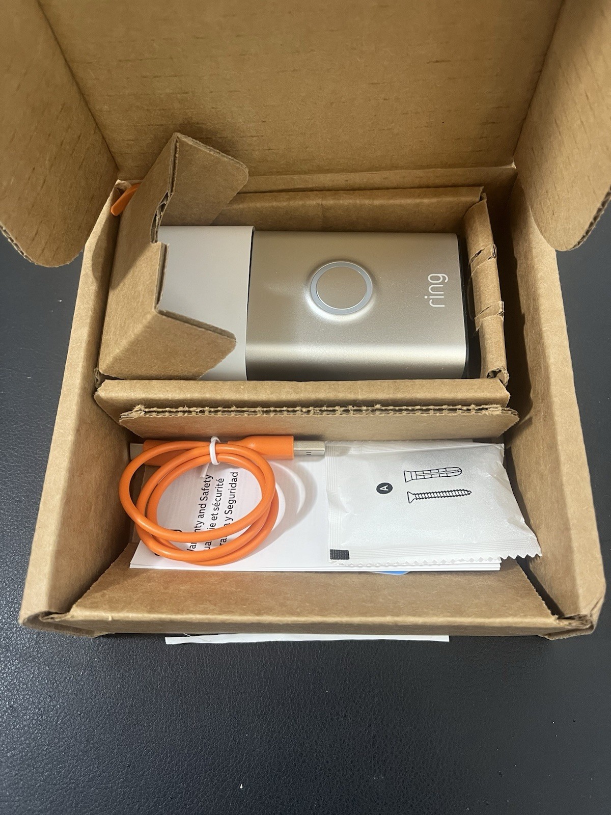 Ring Battery Doorbell (2024) HD Smart Wifi Video Doorbell Satin Nickel