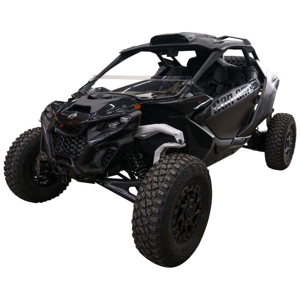 Tusk Removable Half Windshield Clear - Scratch Resistant For Can-Am Maverick R