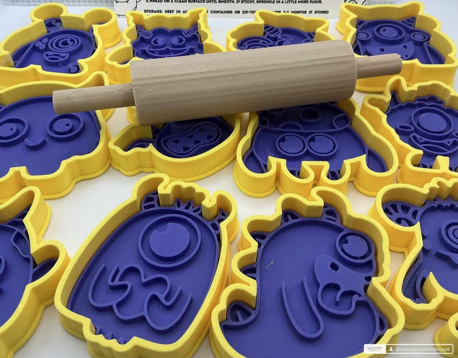 Friendly Monster Play Dough Shapes Set Monster Designs