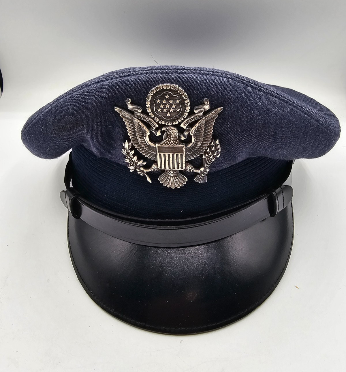 vintage US Air Force officers' dress blue cap Sz 7 1/8 by Flight Ace