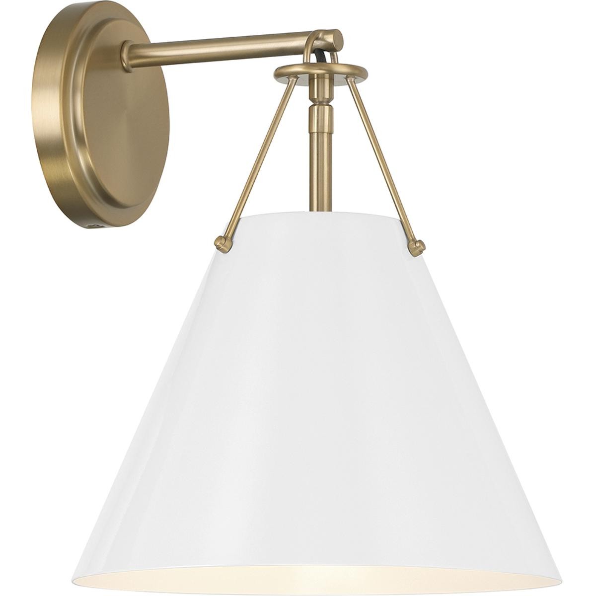 Crystorama XAV-B8311-VG-WH Xavier Bathroom Vanity Light Vibrant Gold