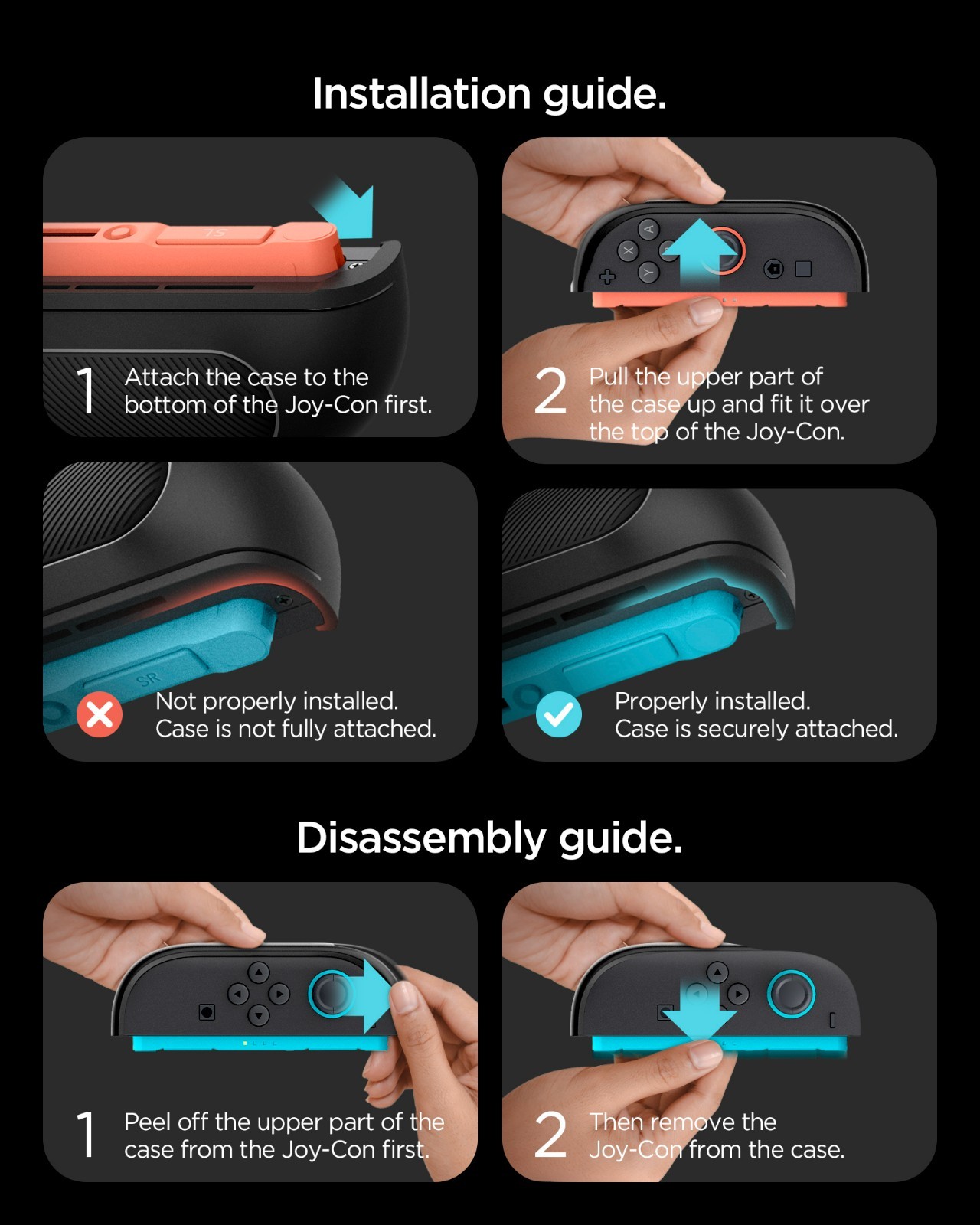 For Nintendo Switch 2 | Spigen Snap Switch Case Detachable Card Storage Grip