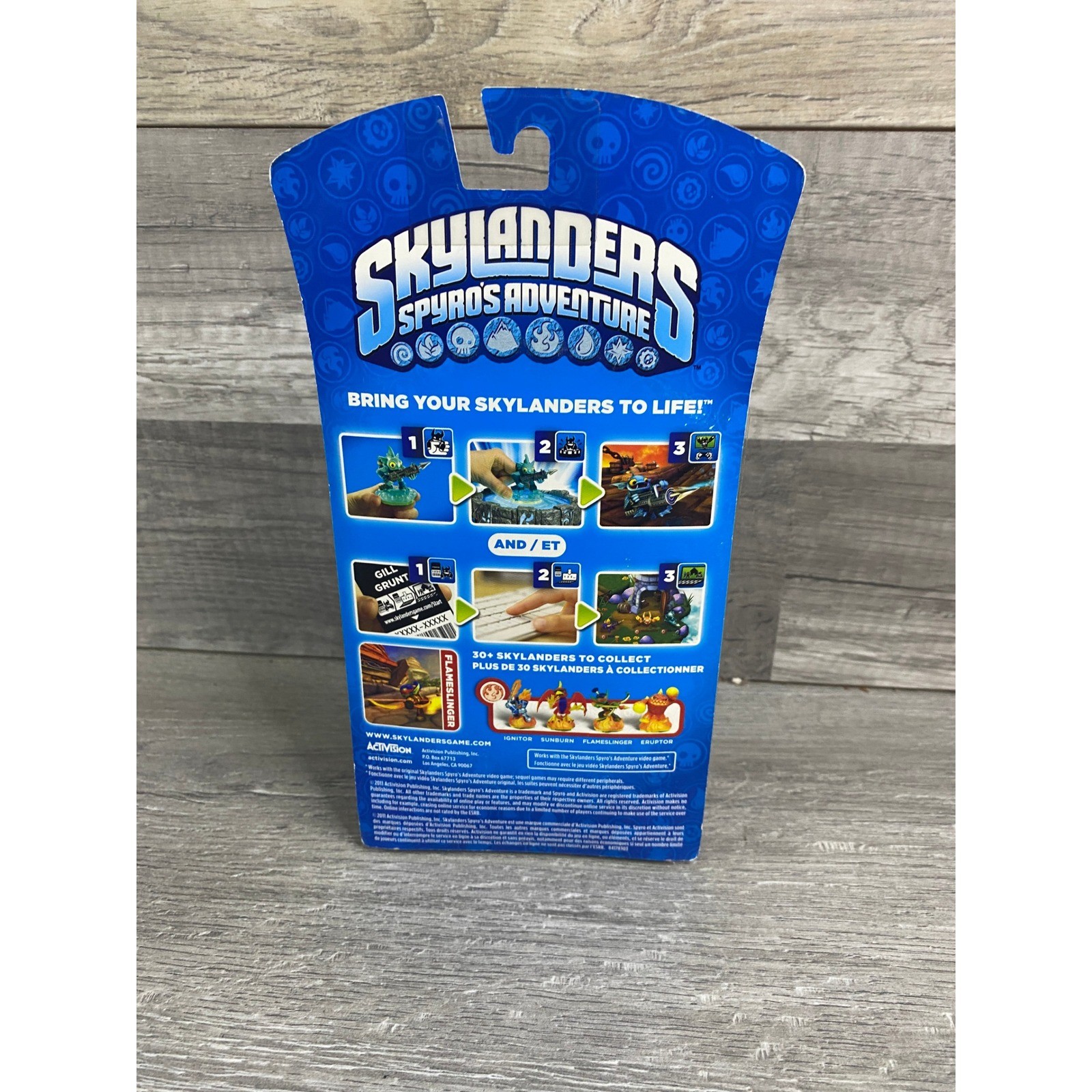 Skylanders Spyros Adventure Flameslinger Figure New Sealed Activision 84366