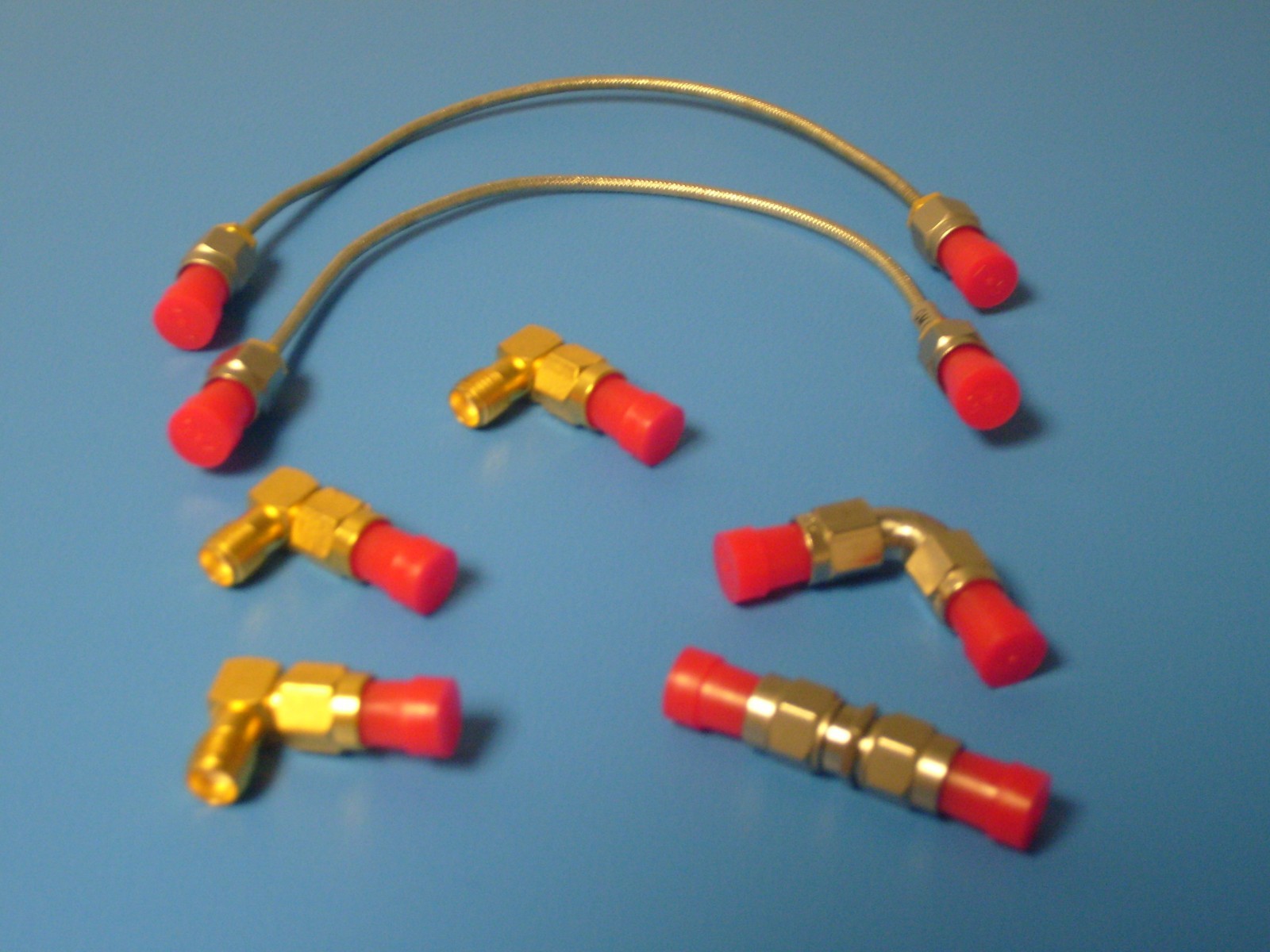 New SMA Female Cap Plugs Caplugs Lot of 100 Red New Protection Dust Cover