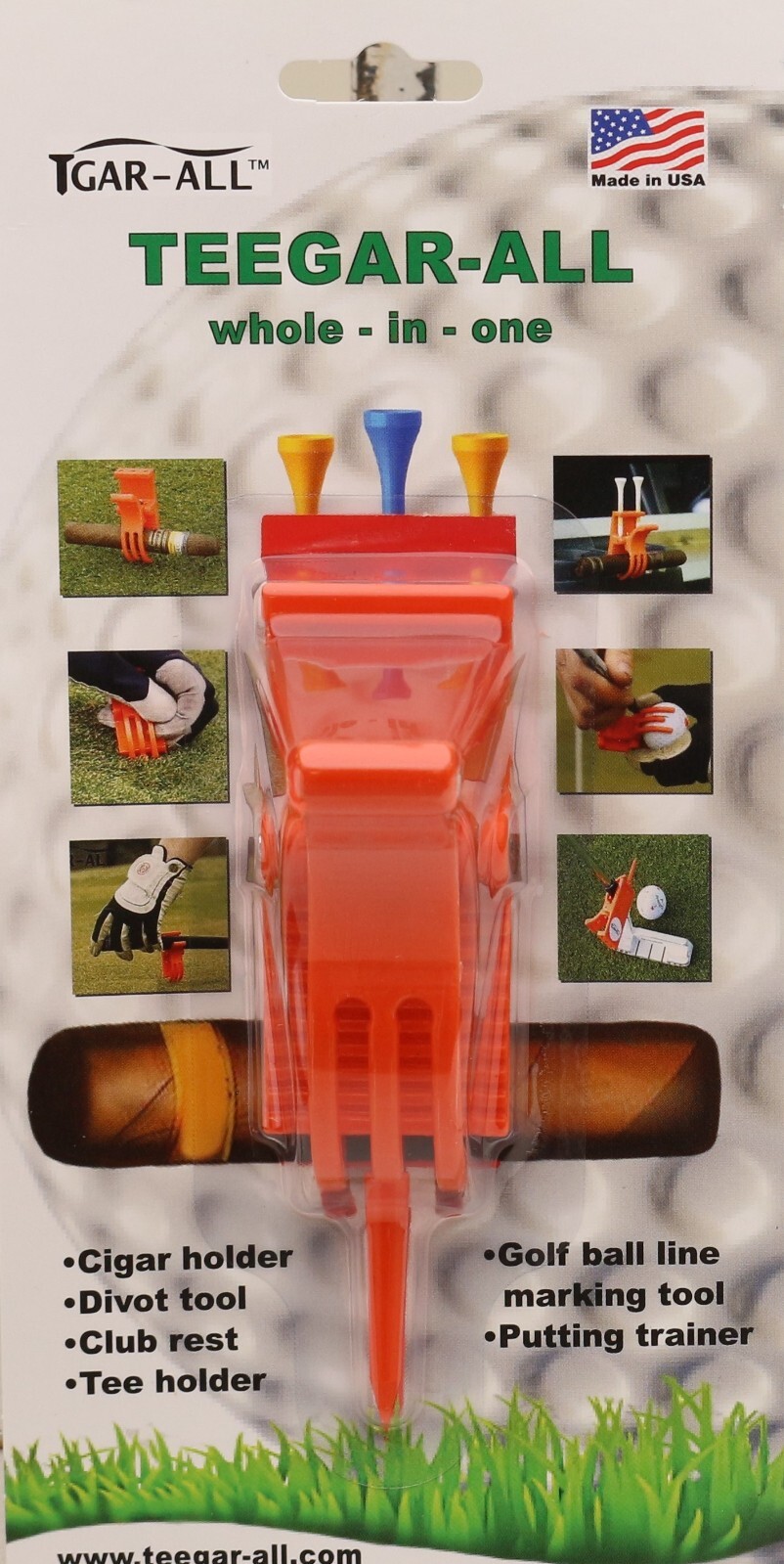 cigar holder multipurpose golf tool
