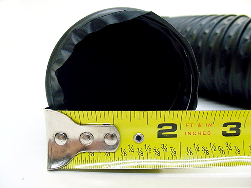 Chevy 2.25"  Black Flexible Nylon Vinyl  Vent Tube Hose Defroster SOLDx FOOT Nos