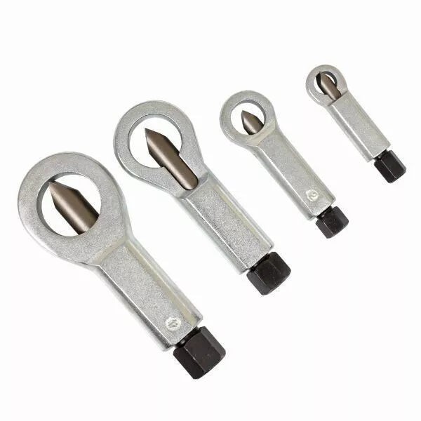 4pc Nut Splitter Set Remove Broken Corroded Damaged Nut 9-27mm US PRO 5894