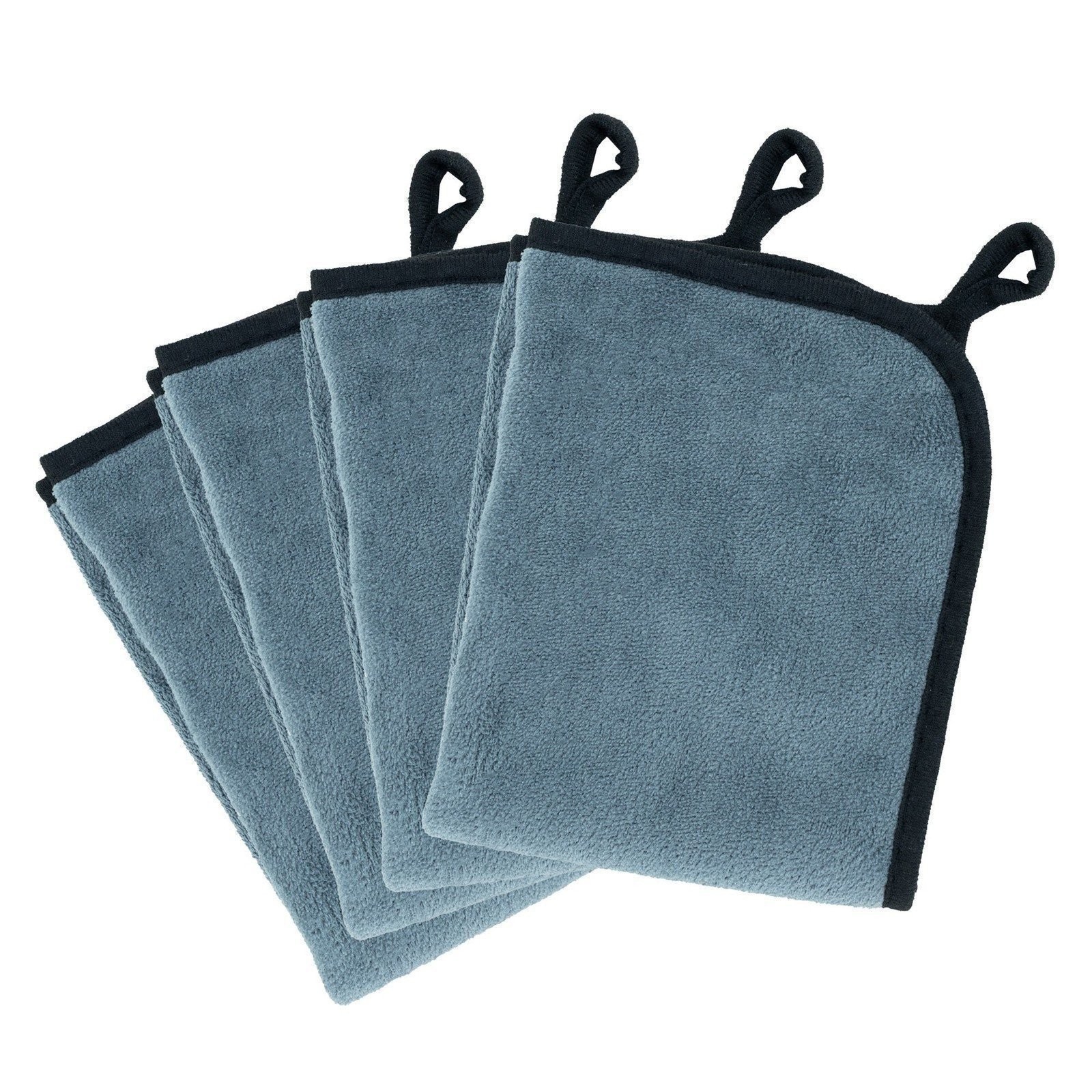 MOTIVITY 4 Pack Microfiber Car Cleaning Towels, No-Scratch, Polishing, Detailing