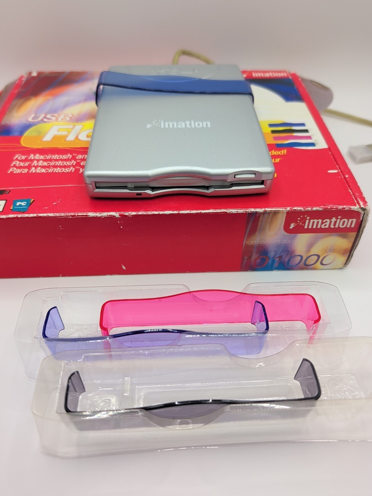 Imation USB Floppy Drive D353FUE For Macintosh & PC Systems - Tested as Working