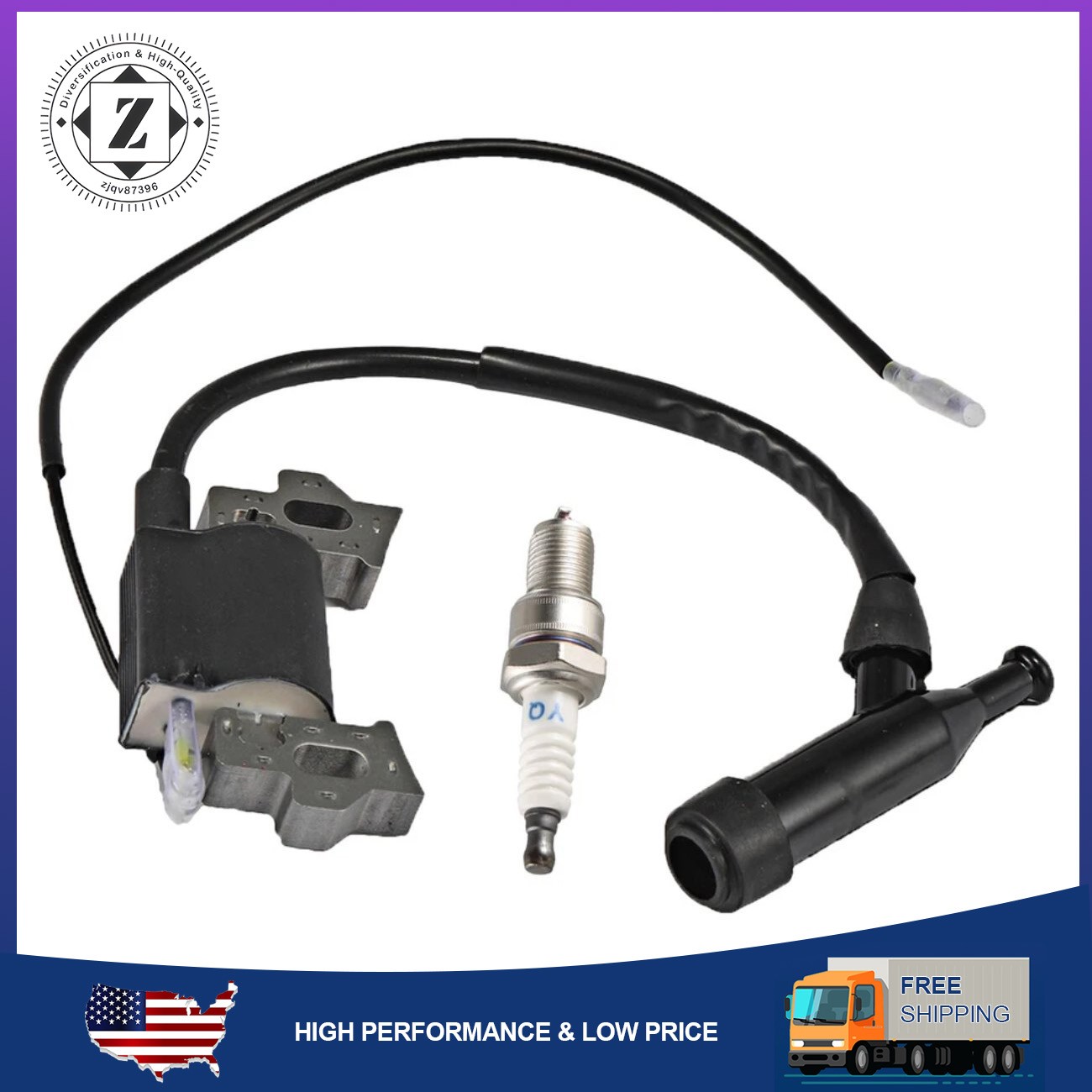 Ignition Coil Honda GX120 GX140 GX160 GX200 GX160 GX200 4 5.5HP 6HP 168F Engine