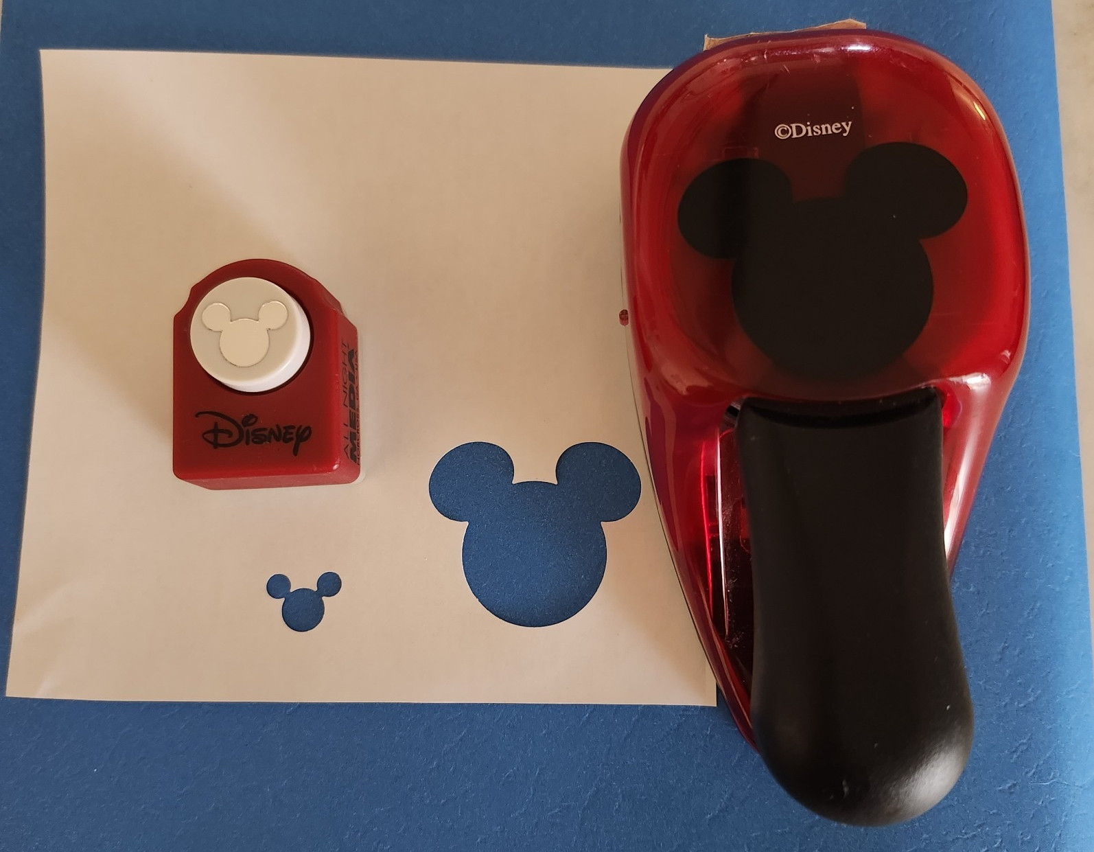 2 Mickey Mouse Paper Punches - Large & Small EK Success & All Night Media