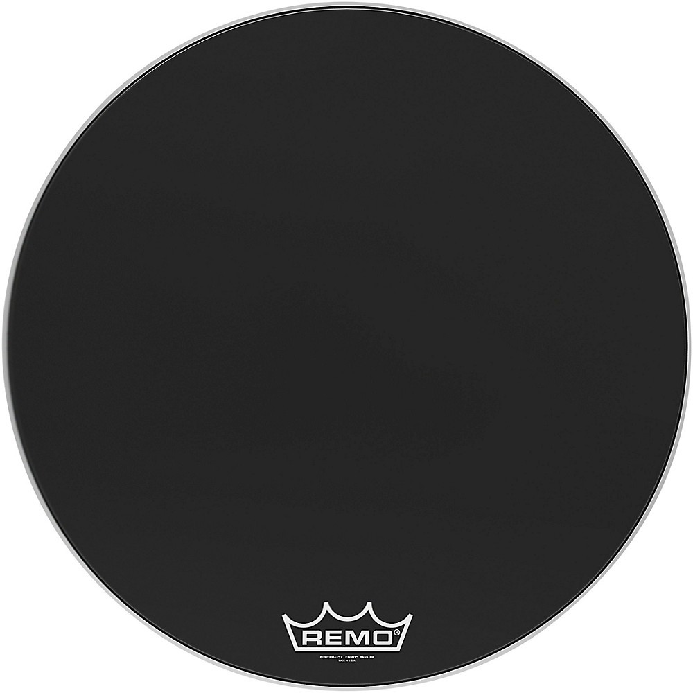 Remo Powermax 2 Ebony Crimplock Bass Drum Head 30 in.