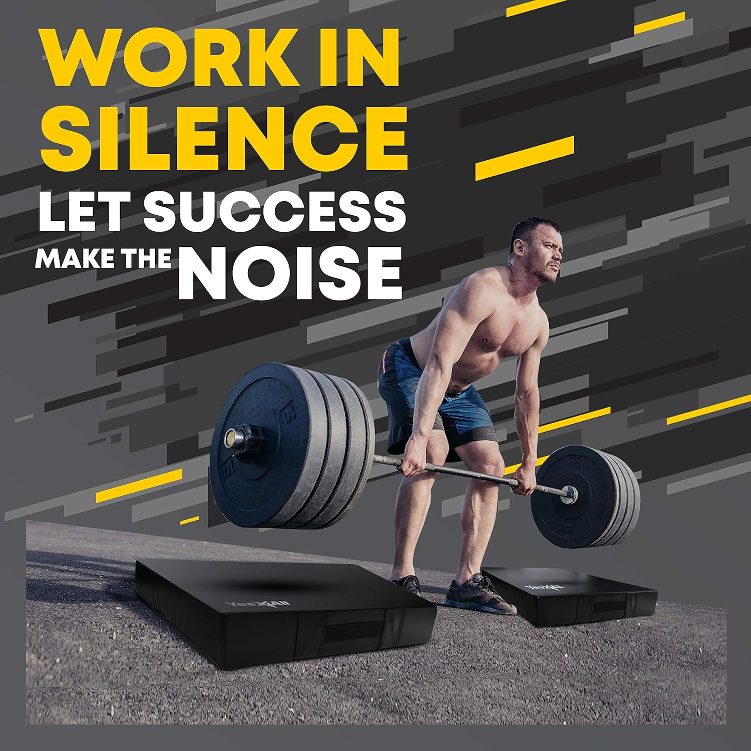 Yes4All Silencer Drop Pads/Weightlifting Drop Pads with PVC Cover & Easy Carry H