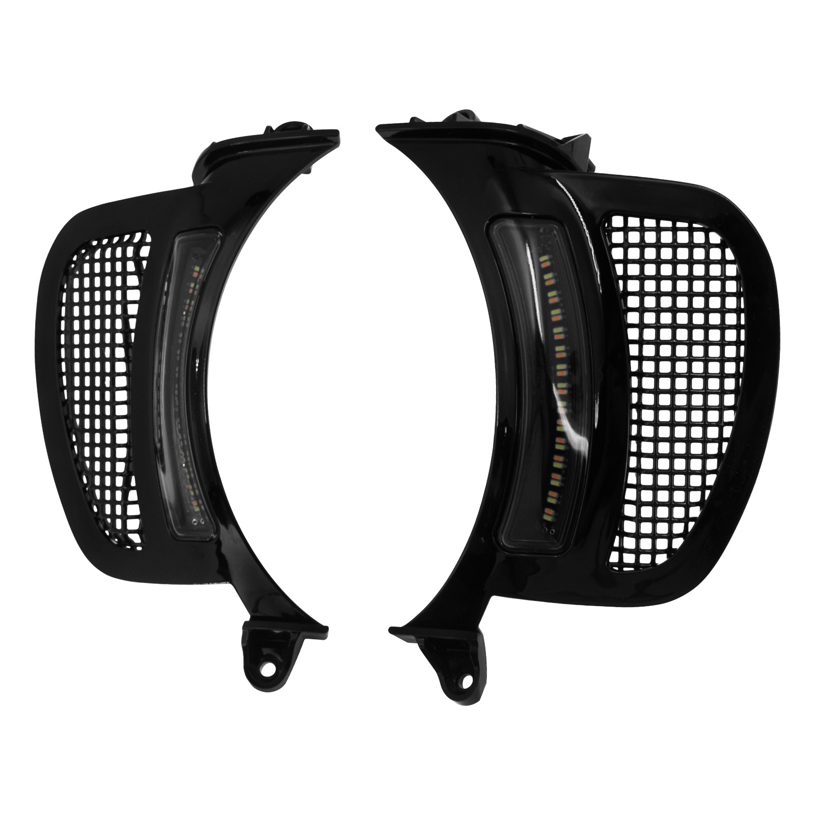 Headlight Vent Accent LED Running Turn Signal Light For Harley Road Glide 2015+