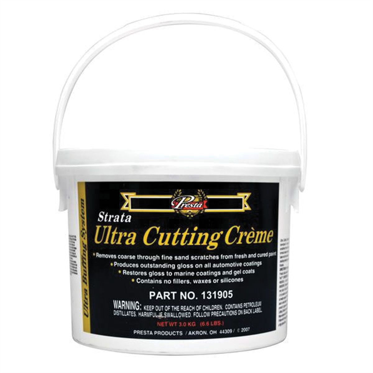 Presta Strata 131905 Ultra Cutting Creme, 3 kg Tub, Yellow PES.131905
