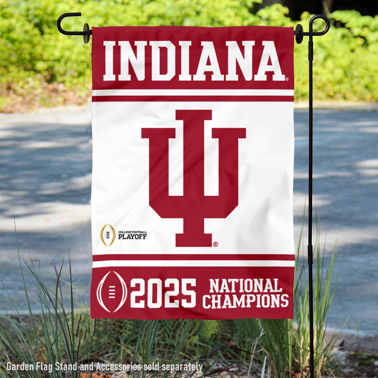 Indiana Hoosiers 2025 National Champions Garden Flag and Yard Banner