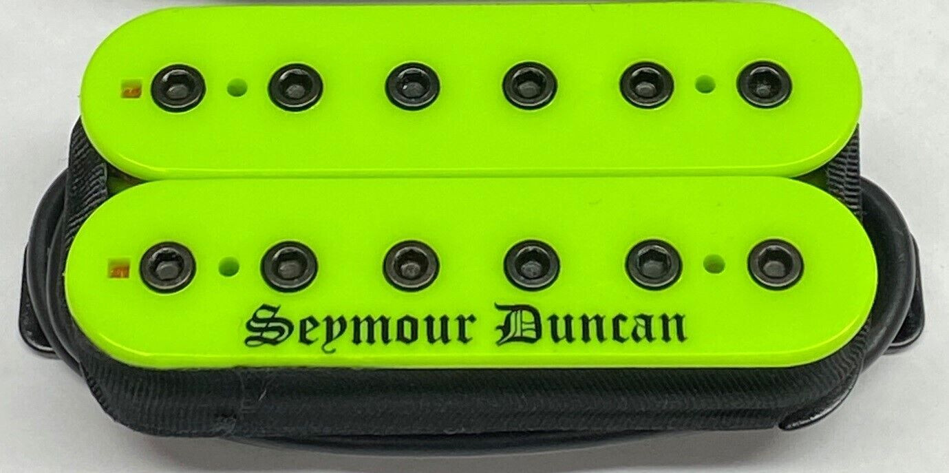 Seymour Duncan Blackened Black Winter Trembucker Bridge Pickup - NEON GREEN