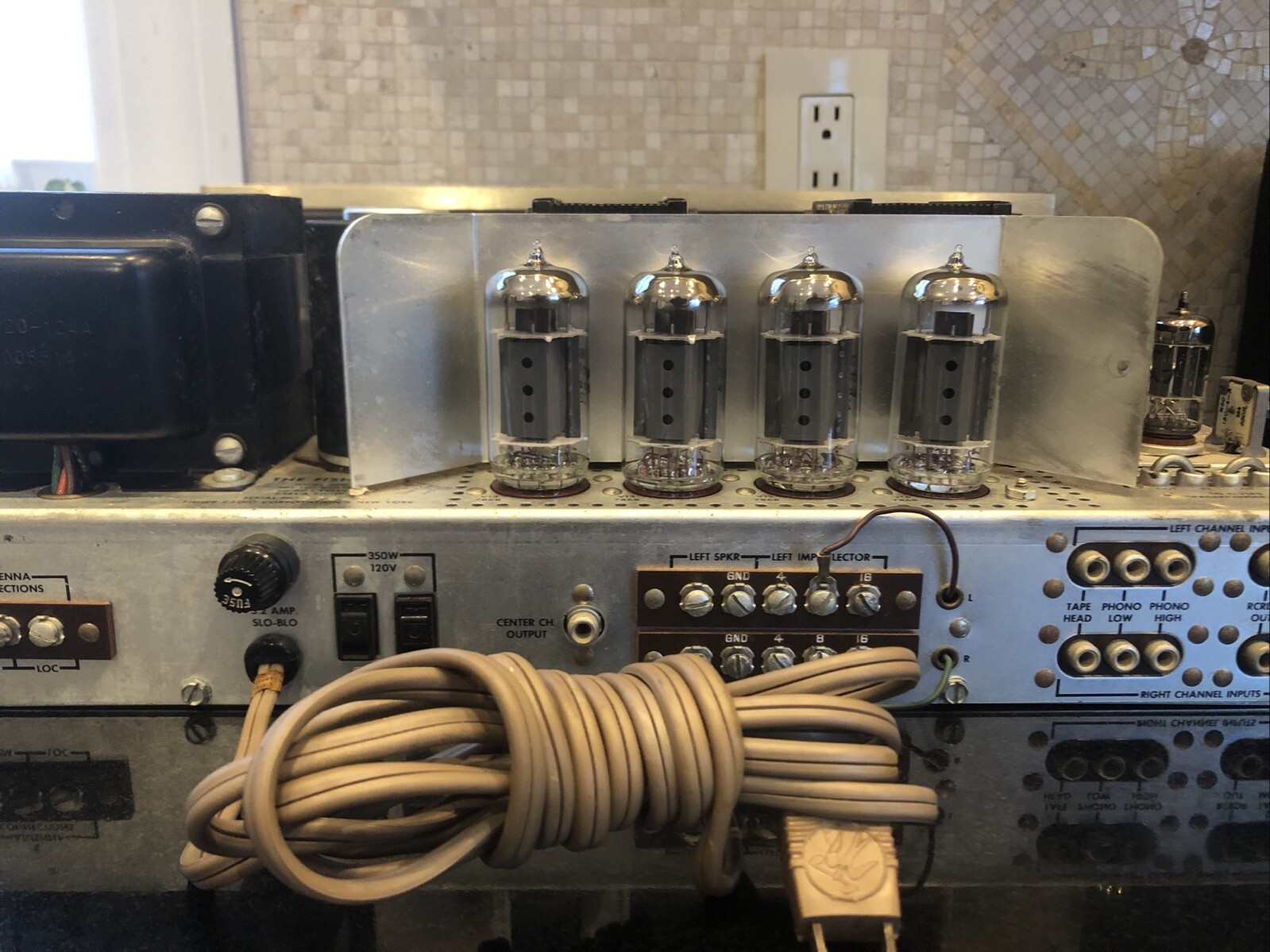 FISHER 400 FM Multiplex Tube Receiver Amplifier Perfect Working Condition #37648