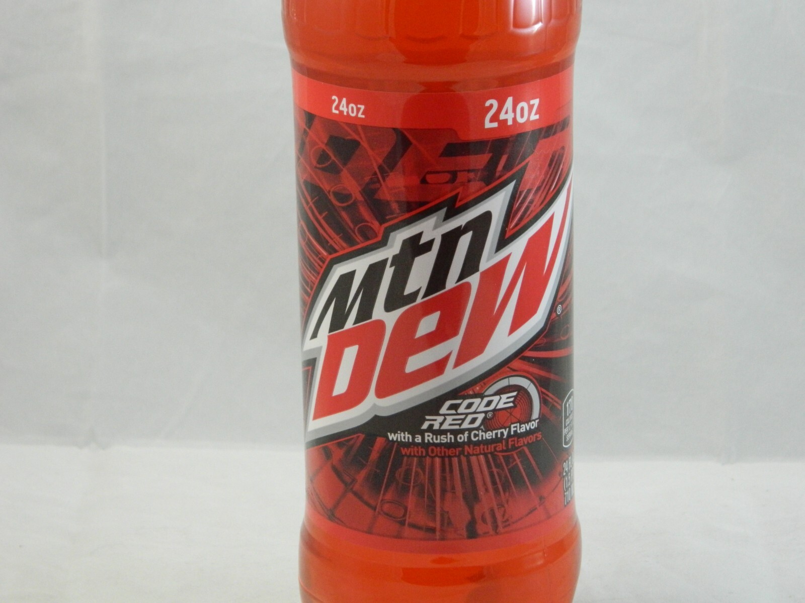 Mountain Dew Code Red Full 24 Oz Bottle 24oz Brand New MTN Discontinued Label