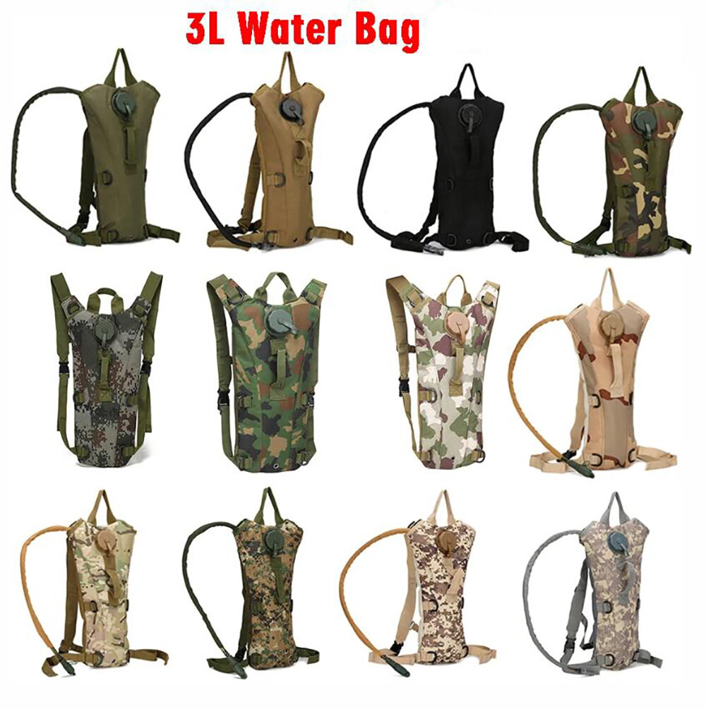 3L Water Bladder Hydration Backpack Pack Leak Proof Water Reservoir Bag Hiking