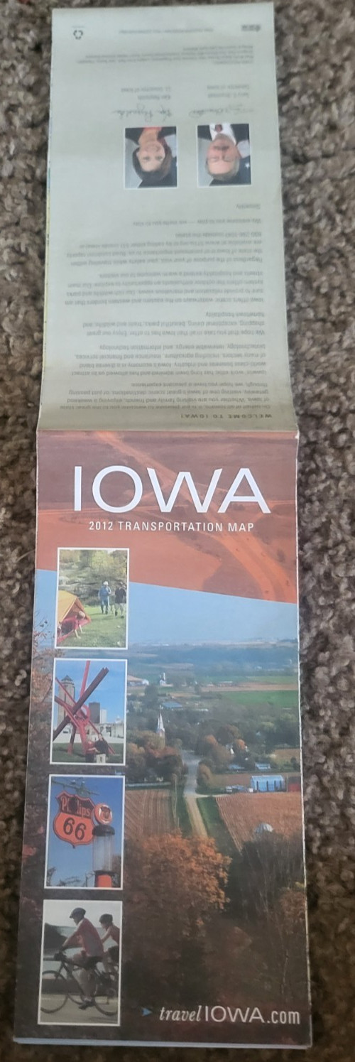 MULTI FOLD 2015 ROAD MAP OF IOWA