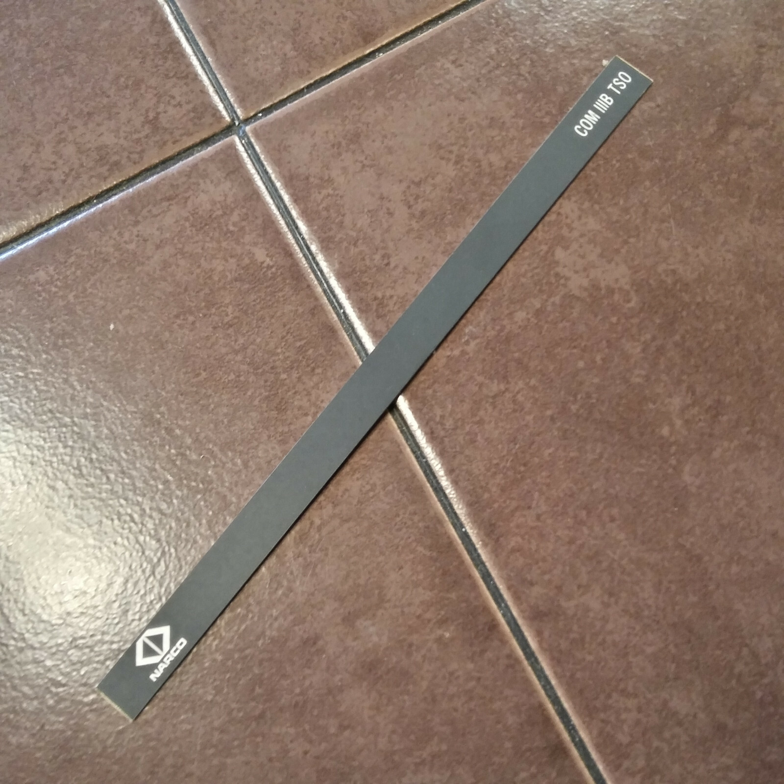 Narco Com IIIB TSO Faceplate Placard
