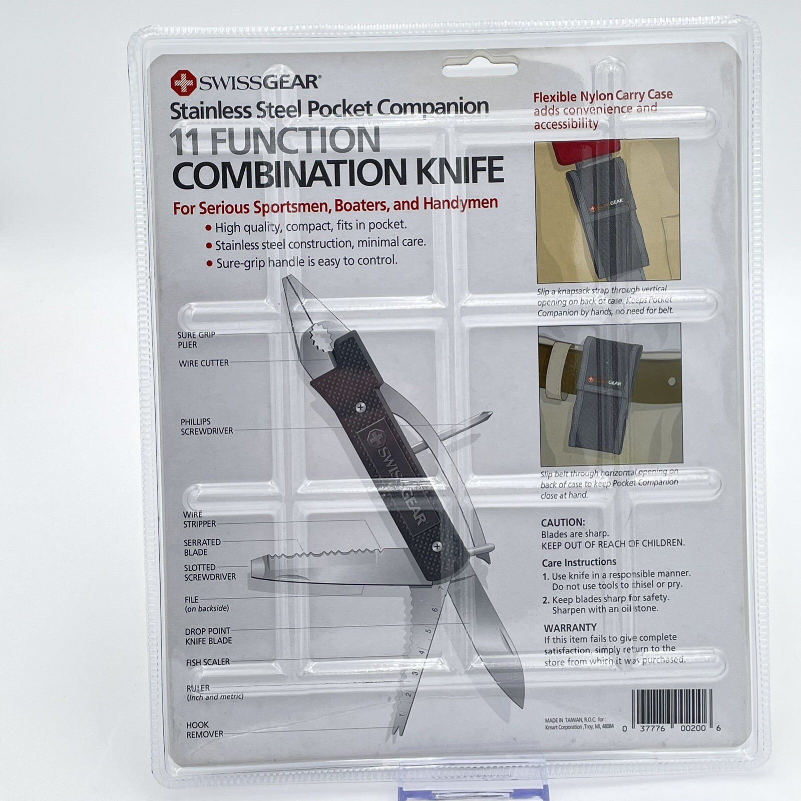 Swissgear 11 Function Knife/Multitool NEW SEALED #175 w carry case