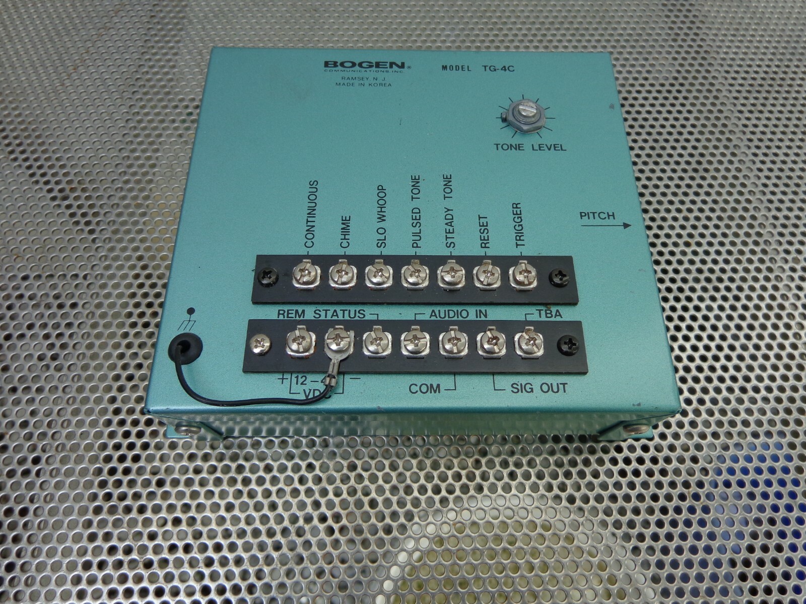 Bogen Communications TG-4C Compact Multitone Generator (NO AC ADAPTER)