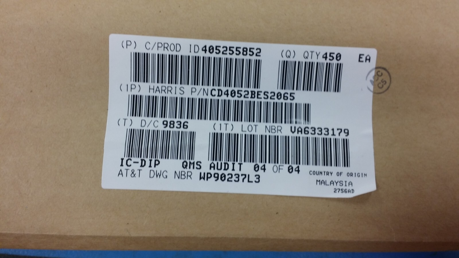 (10 PCS) CD4052BE Multiplexer Switch ICs 4-Ch. Analog PDIP16