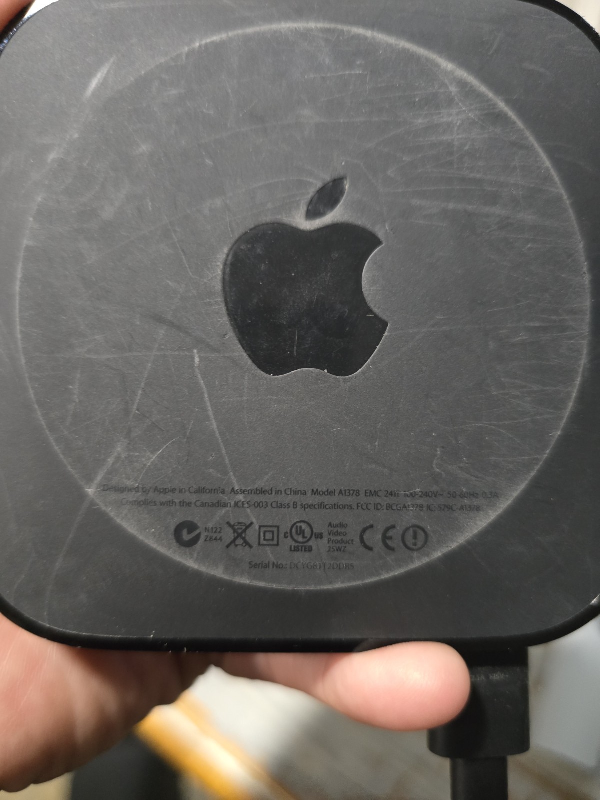 Apple TV 2nd Generation Includes Power Cable and Remote
