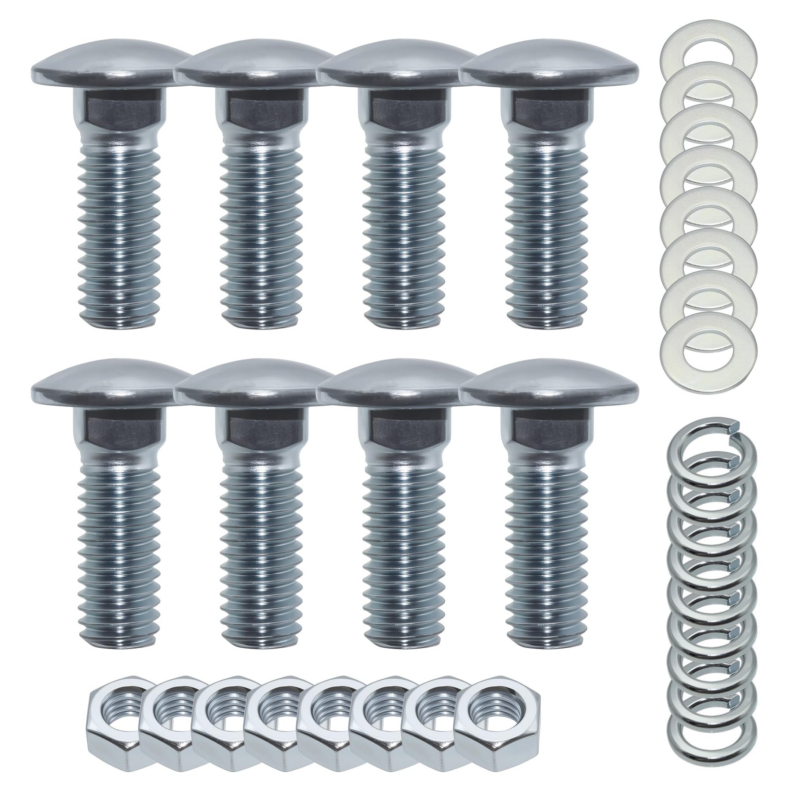 Capped Round Head Front Rear Bumper Bolts Kit for Ford 7/16-14X1-1/4 Grade 5 ...