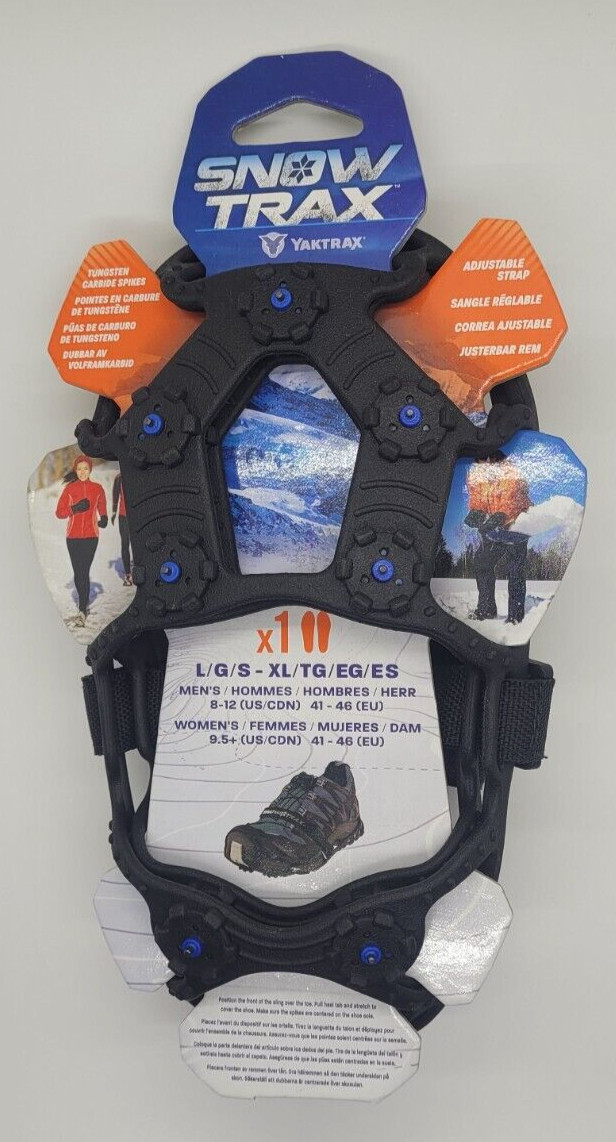 Snow Trax Snow Shoes Foot Traction Snow Ice Size L/XL  Men's 8-12 Women's 9.5 +