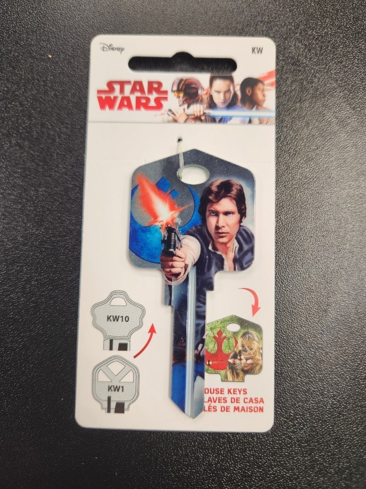 STAR WARS HAN SOLO & CHEWBACCA KWIKSET KW1/KW10 KEYBLANK - READ DETAILS BELOW