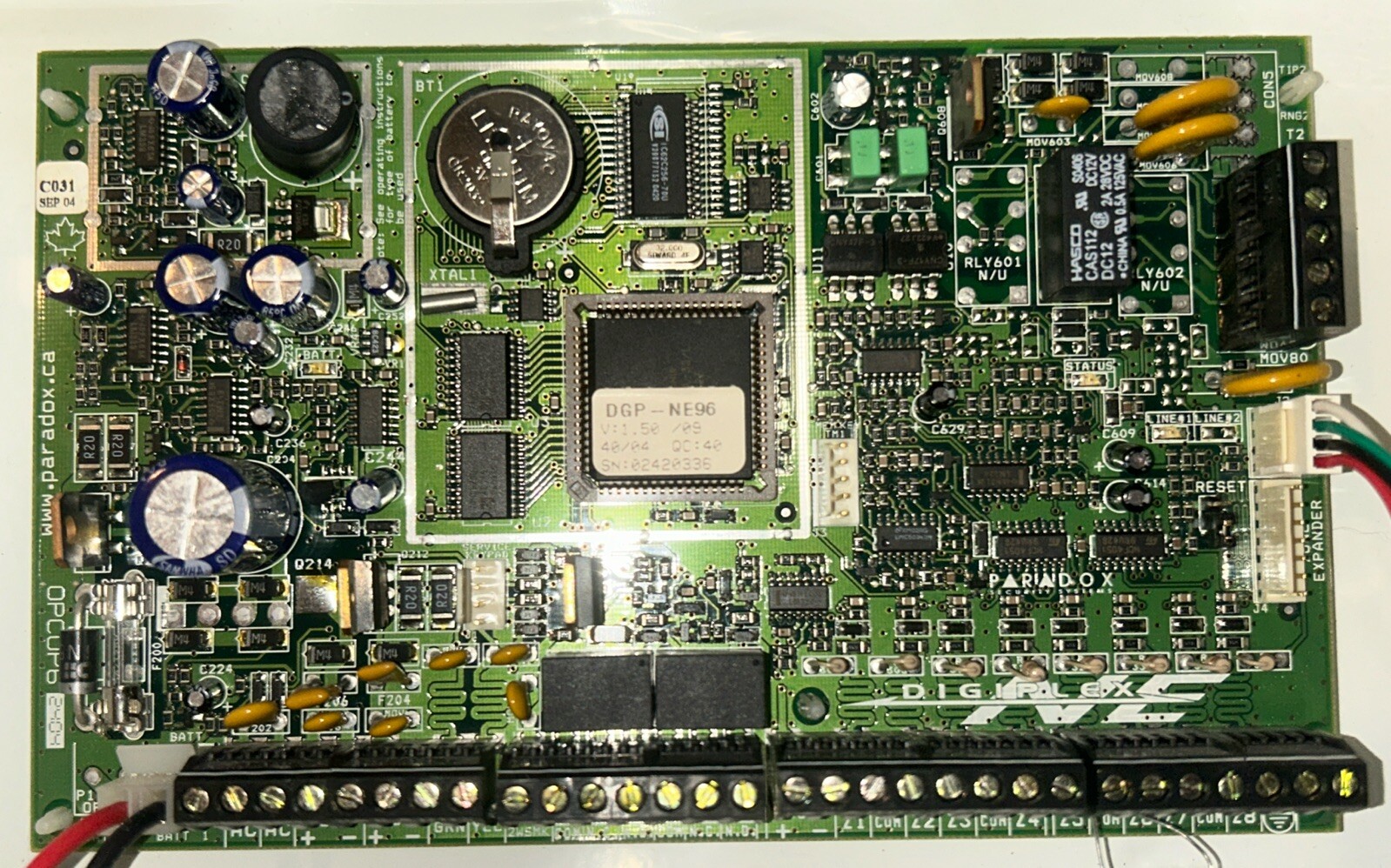 DGP-NE96 VER 1.5 PARADOX - DIGIPLEX NE - SYSTEM BOARD