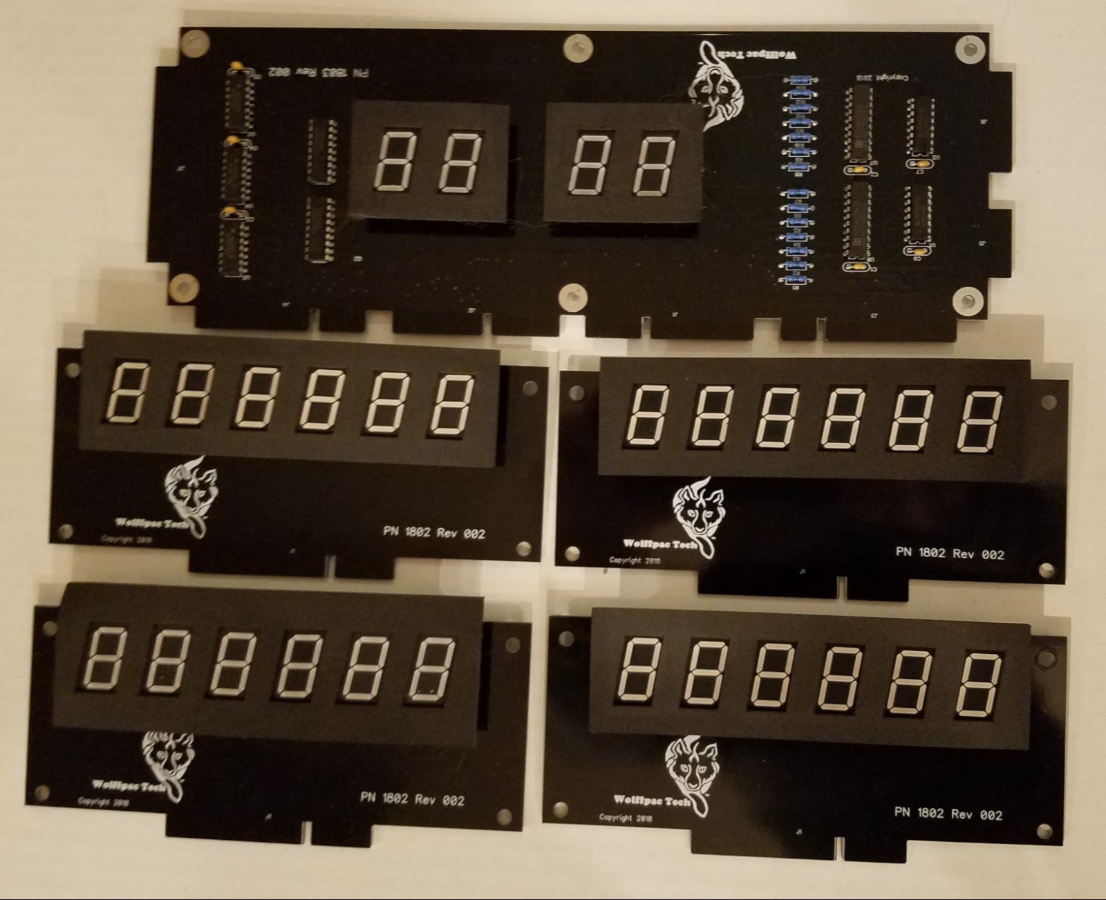 Williams System 3, 4 or 6 DIY Display kit - Wolffpac - Orange digits