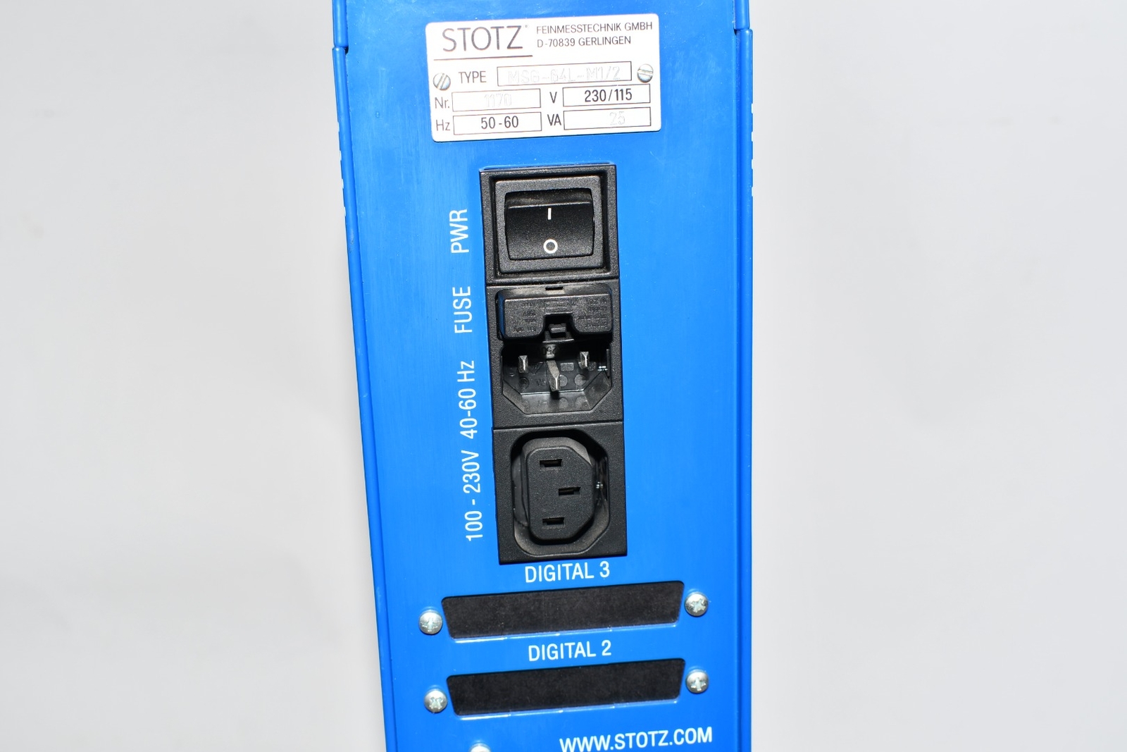 STOTZ TYPE MSG-64L-M1/2 Digital Air Gage Controller 230/115V