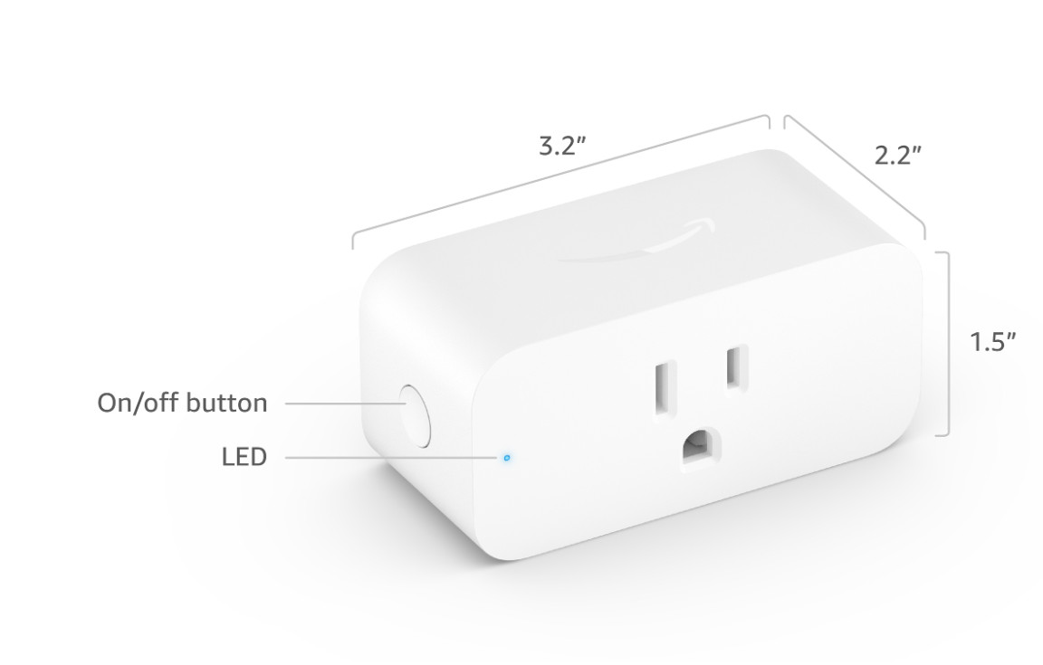 2x Amazon Smart AC Plug HD34BX - Simple Setup, Endless Possibilities