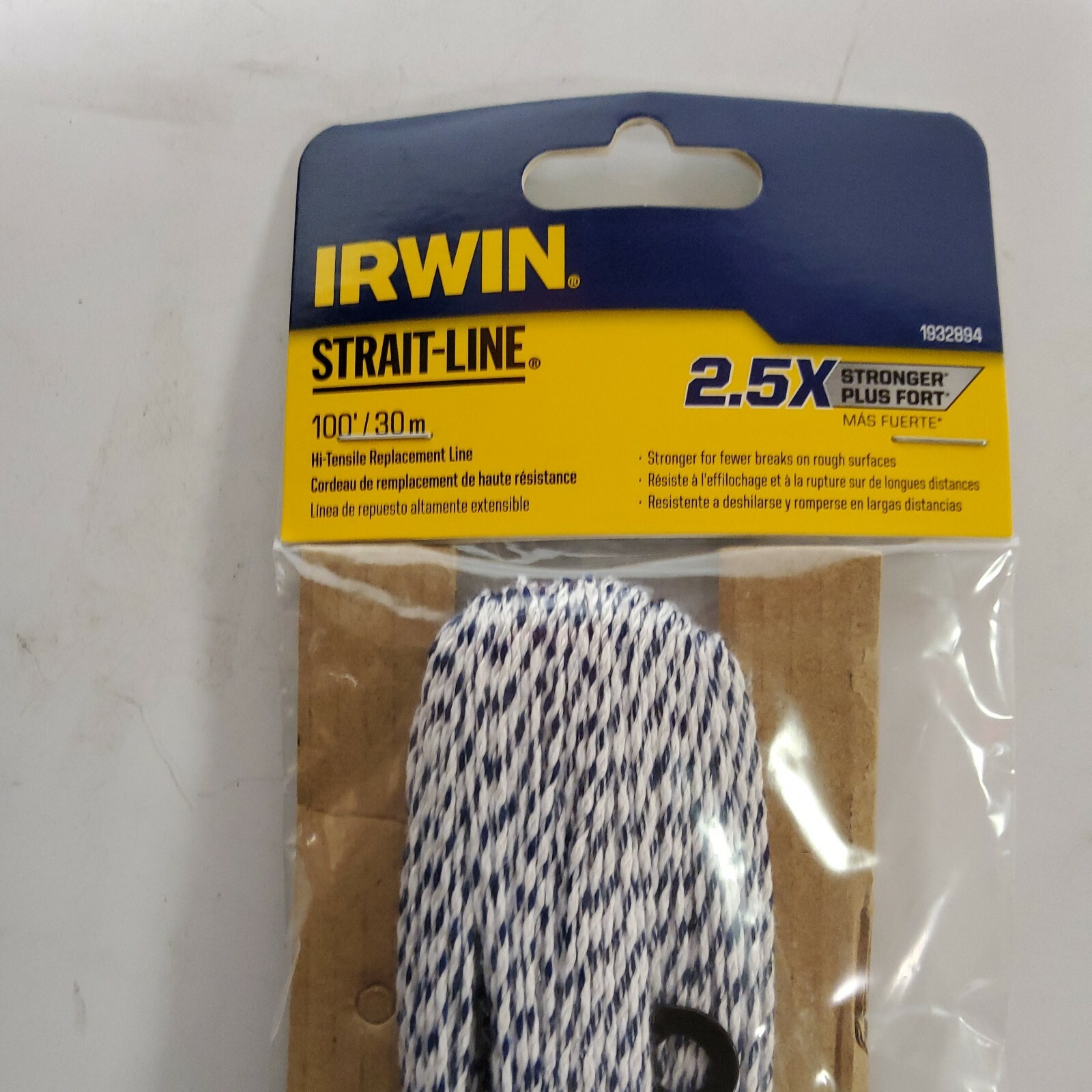 Irwin Strait-Line 1932894 Hi-Tensile Replacement Chalk Line, 100 ft L