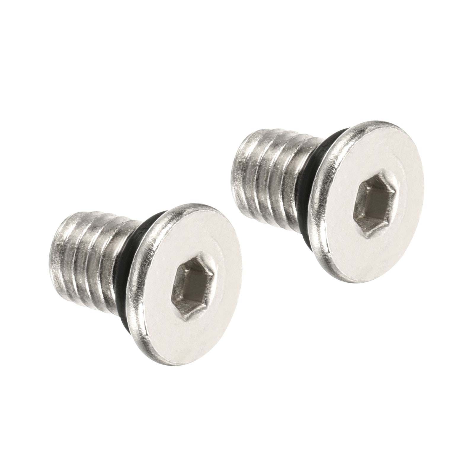 2Pack M6*1 Hex Head Pipe Fitting Plug Male Thread 45# Steel Plug